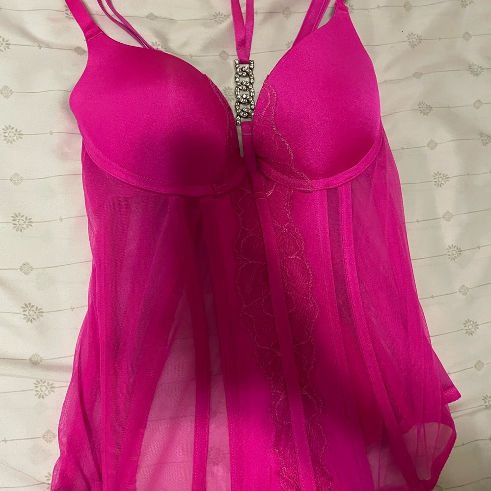 La SENZA Fuchsia corset top